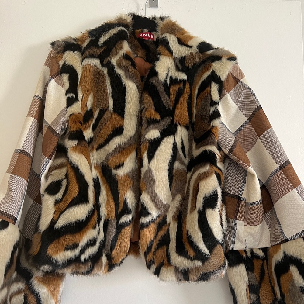 STAUD Roberto Faux Fur jacket